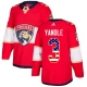 Miesten Florida Panthers Keith Yandle 3 Pelipaita USA Flag Fashion Punainen Authentic