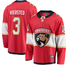 Miesten Florida Panthers Matt Kiersted 3 Pelipaita Punainen Breakaway Koti