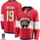 Miesten Florida Panthers Matthew Tkachuk 19 Pelipaita 2024 Stanley Cup Champions Patch Punainen Breakaway Koti