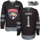 Miesten Florida Panthers Roberto Luongo 1 Pelipaita 1917-2017 100th Anniversary Patch Musta Authentic