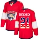 Miesten Florida Panthers Vincent Trocheck 21 Pelipaita USA Flag Fashion Punainen Authentic