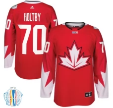 Miesten Kanada Braden Holtby 70 Pelipaita 2016 World Cup of Hockey Punainen Authentic