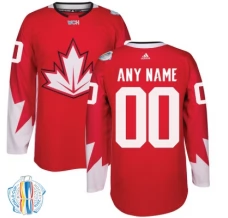 Miesten Kanada Custom Pelipaita 2016 World Cup of Hockey Punainen Authentic