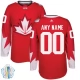 Miesten Kanada Custom Pelipaita 2016 World Cup of Hockey Punainen Authentic