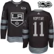 Miesten Los Angeles Kings Anze Kopitar 11 Pelipaita 1917-2017 100th Anniversary Patch Musta Authentic