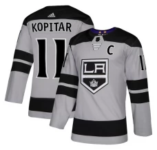 Miesten Los Angeles Kings Anze Kopitar 11 Pelipaita 2018-19 Captain Patch Harmaa Authentic