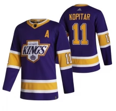 Miesten Los Angeles Kings Anze Kopitar 11 Pelipaita 2020-21 Reverse Retro Violetti Authentic