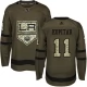 Miesten Los Angeles Kings Anze Kopitar 11 Pelipaita Camo Green Authentic
