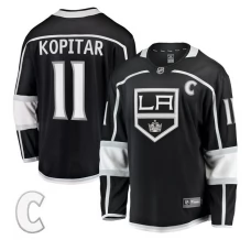 Miesten Los Angeles Kings Anze Kopitar 11 Pelipaita Captain Patch Musta Breakaway Koti