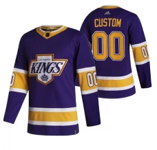 Miesten Los Angeles Kings Custom Pelipaita 2020-21 Reverse Retro Violetti Authentic