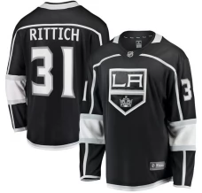 Miesten Los Angeles Kings David Rittich 31 Pelipaita Musta Premier Breakaway Koti