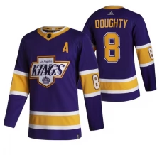 Miesten Los Angeles Kings Drew Doughty 8 Pelipaita 2020-21 Reverse Retro Violetti Authentic
