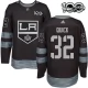 Miesten Los Angeles Kings Jonathan Quick 32 Pelipaita 1917-2017 100th Anniversary Patch Musta Authentic
