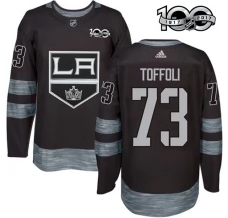 Miesten Los Angeles Kings Tyler Toffoli 73 Pelipaita 1917-2017 100th Anniversary Patch Musta Authentic