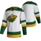 Miesten Minnesota Wild Blank Pelipaita 2020-21 Reverse Retro Valkoinen Authentic
