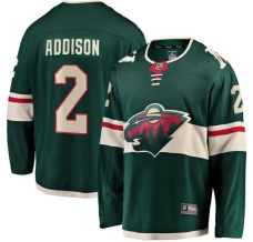 Miesten Minnesota Wild Calen Addison 2 Pelipaita Vihreä Breakaway Koti