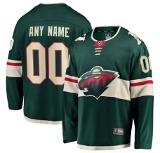 Miesten Minnesota Wild Custom Pelipaita Vihreä Breakaway Koti