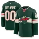 Miesten Minnesota Wild Custom Pelipaita Vihreä Premium Koti