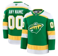 Miesten Minnesota Wild Custom Pelipaita Vihreä Premium Vaihtoehtoinen