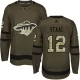 Miesten Minnesota Wild Eric Staal 12 Pelipaita Camo Green Authentic