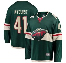 Miesten Minnesota Wild Gustav Nyquist 41 Pelipaita Vihreä Breakaway Koti