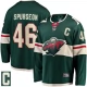 Miesten Minnesota Wild Jared Spurgeon 46 Pelipaita Captain Patch Vihreä Breakaway Koti