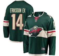 Miesten Minnesota Wild Joel Eriksson Ek 14 Pelipaita Vihreä Breakaway Koti