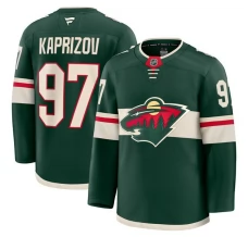 Miesten Minnesota Wild Kirill Kaprizov 97 Pelipaita Vihreä Premium Koti