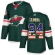 Miesten Minnesota Wild Matt Dumba 24 Pelipaita USA Flag Fashion Vihreä Authentic