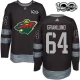 Miesten Minnesota Wild Mikael Granlund 64 Pelipaita 1917-2017 100th Anniversary Patch Musta Authentic