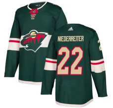 Miesten Minnesota Wild Nino Niederreiter 22 Pelipaita Vihreä Authentic