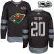 Miesten Minnesota Wild Ryan Suter 20 Pelipaita 1917-2017 100th Anniversary Patch Musta Authentic