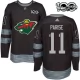 Miesten Minnesota Wild Zach Parise 11 Pelipaita 1917-2017 100th Anniversary Patch Musta Authentic
