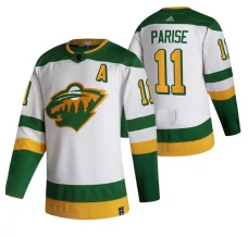 Miesten Minnesota Wild Zach Parise 11 Pelipaita 2020-21 Reverse Retro Valkoinen Authentic
