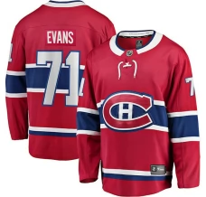 Miesten Montreal Canadiens Jake Evans 71 Pelipaita Punainen Breakaway Koti