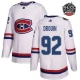 Miesten Montreal Canadiens Jonathan Drouin 92 Pelipaita 2017 100 Classic Patch Valkoinen Authentic