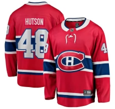 Miesten Montreal Canadiens Lane Hutson 48 Pelipaita Punainen Breakaway Koti