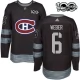 Miesten Montreal Canadiens Shea Weber 6 Pelipaita 1917-2017 100th Anniversary Patch Musta Authentic