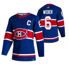 Miesten Montreal Canadiens Shea Weber 6 Pelipaita 2020-21 Reverse Retro Sininen Authentic
