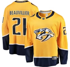 Miesten Nashville Predators Anthony Beauvillier 21 Pelipaita Kulta Premier Breakaway Koti