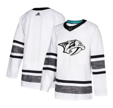 Miesten Nashville Predators Blank Pelipaita 2019 All-Star Valkoinen Authentic