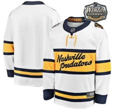 Miesten Nashville Predators Blank Pelipaita 2020 Winter Classic Patch Valkoinen Authentic