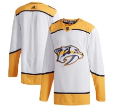 Miesten Nashville Predators Blank Pelipaita Valkoinen Authentic Vieras