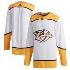 Miesten Nashville Predators Blank Pelipaita Valkoinen Authentic Vieras