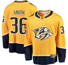 Miesten Nashville Predators Cole Smith 36 Pelipaita Kulta Premier Breakaway Koti