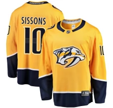 Miesten Nashville Predators Colton Sissons 10 Pelipaita Kulta Breakaway Koti