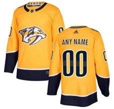 Miesten Nashville Predators Custom Pelipaita Kulta Authentic