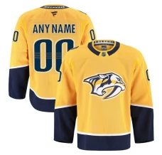 Miesten Nashville Predators Custom Pelipaita Kulta Authentic Pro Koti