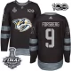 Miesten Nashville Predators Filip Forsberg 9 Pelipaita 2017 Stanley Cup Final 100th Anniversary Patches Musta Authentic