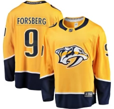 Miesten Nashville Predators Filip Forsberg 9 Pelipaita Kulta Breakaway Koti